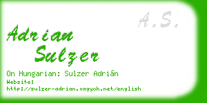 adrian sulzer business card